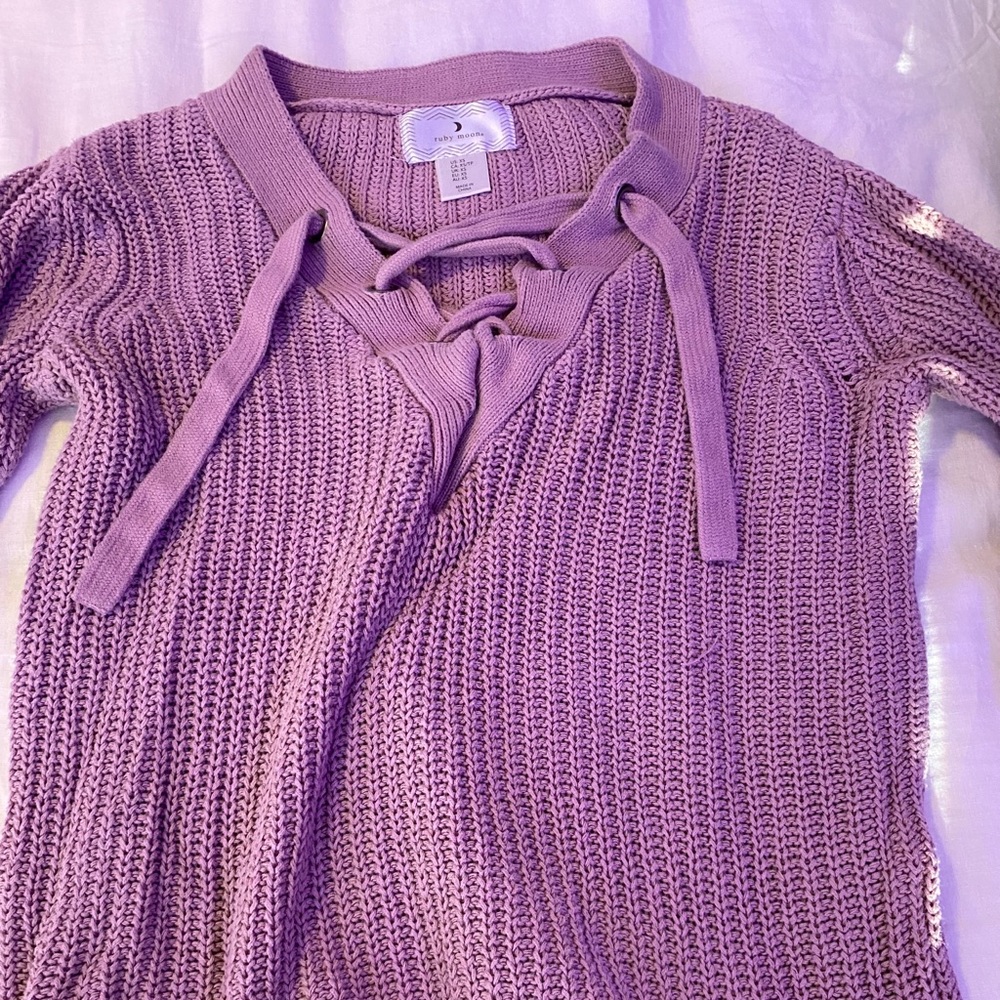 Winter laced sweater